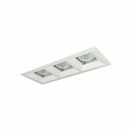 NORA LIGHTING MLS 3-Head Trim Kit, MPW, 3500K, 1000lm, Black/MPW Adj. Snoot/Fixed /Wall Wash NMIOT-13-MPW-FFF-40X-10-MPW